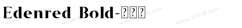 Edenred Bold字体转换